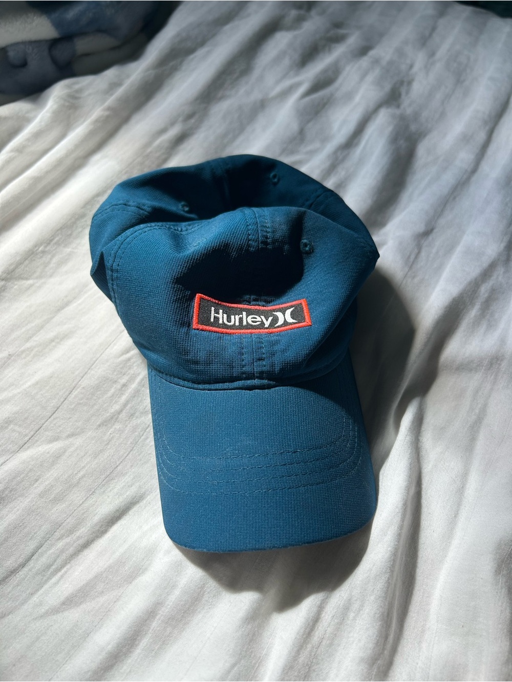 Hurley Teal-Blue Embroidered Logo Baseball Cap